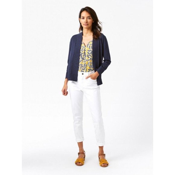 White Stuff River linen blend cardigan coal gray M - Picture 11 of 11